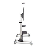 StarTech.com Carrito Soporte Móvil con Ruedas para TV de Pantalla Plana de 60 a 100 Pulgadas o 100kg - Soporte Rodante A