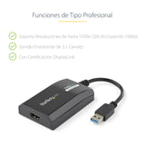 StarTech.com Adaptador USB 3.0 HDMI - Certificado con DisplayLink - 1920x1200 Adaptadores gráficos USB 3.2 Gen 1 (3.1 Ge