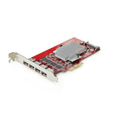 StarTech.com P10Q4A-USB-CARD Tarjetas y adaptadores de interfaz PCIe USB 3.2 Gen 2 (3.1 Gen 2) Si
