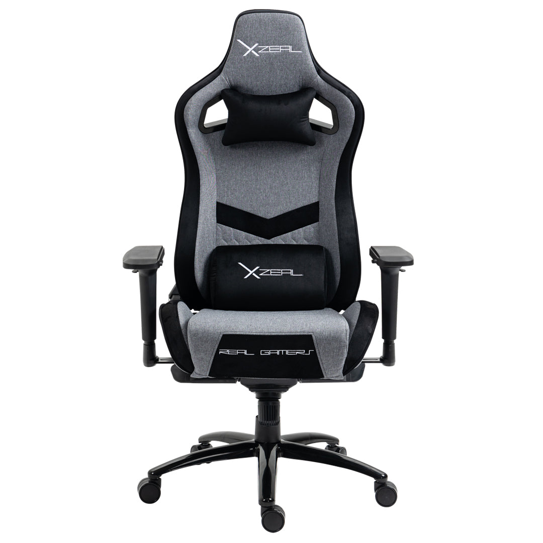 XZEAL XZSLT50 Silla para videojuegos universal Asiento acolchado Negro, Gris