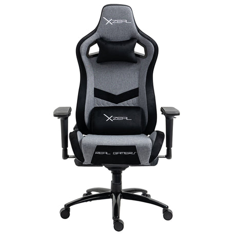XZEAL XZSLT50 Silla para videojuegos universal Asiento acolchado Negro, Gris