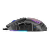 Game Factor MOG530-WH ratón Juego Ambidiestro USB tipo A 12000 DPI, Blanco