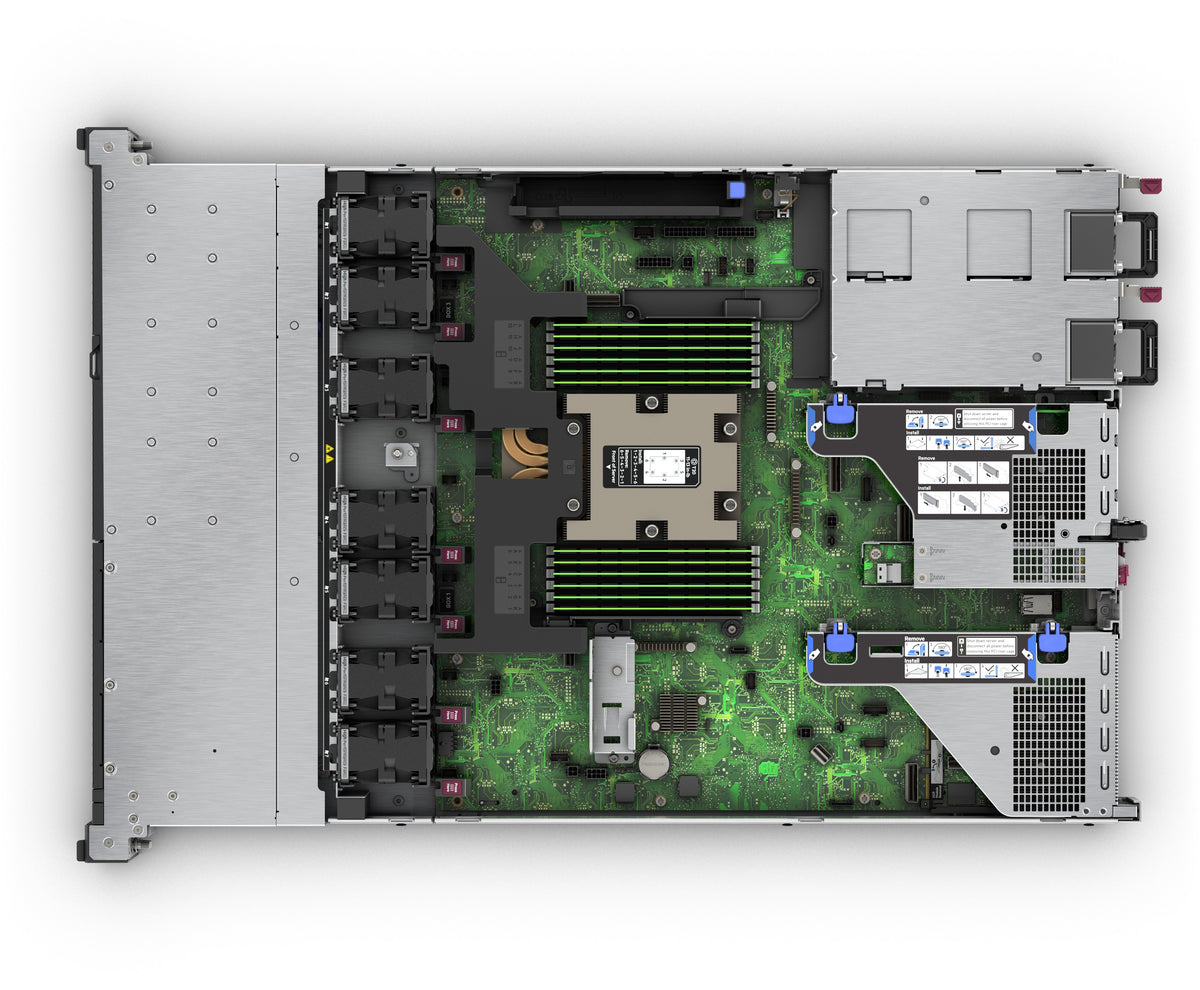 HPE ProLiant DL325 Gen11 9015 3.5GHz 8c 1P 1x32GB-R 4LFF MR408i-o 2x4TB HDD 1x800W PS LA Server Servidores AMD EPYC AMD