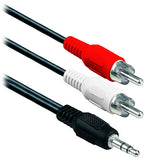 BRobotix 80161 Cables de audio 1,8 m 2 x 3.5mm 3,5mm