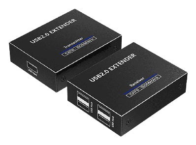 Saxxon LKV100USB extensor de audio/video Transmisor y receptor AV Negro, 150 m, Alámbrico