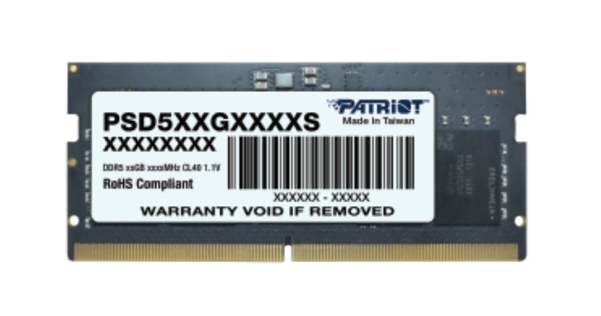 Patriot Memory Signature Line PSD532G56002S módulo de memoria 32 GB 1 x 32 GB DDR5 262-pin SO-DIMM