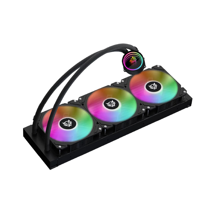 ENFRIAMIENTO LIQUIDO BALARUSH 360PRO 3VENT 120MM ARGB NEGRO BR-937344, 360mm, RGB, 3 Ventiladores