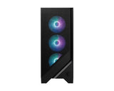 MSI MAG Forge 320R AIRFLOW carcasas ordenador Malla, Plástico Micro Torre PC Negro, Transparente