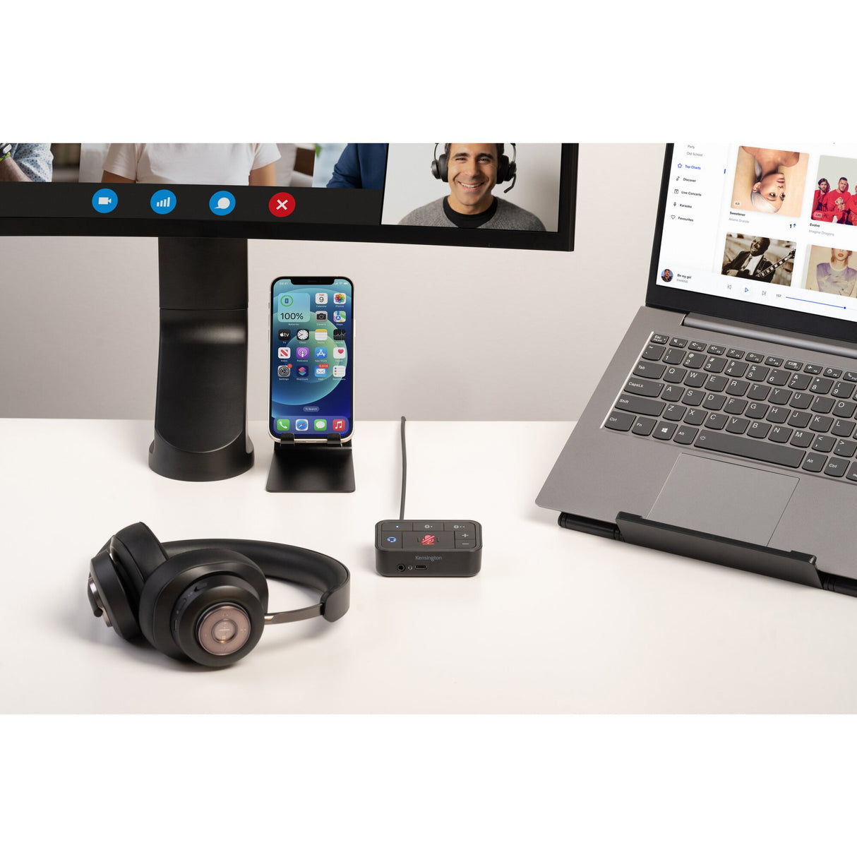 Kensington Auriculares Bluetooth circumaurales H3000 Auriculares Inalámbrico Si Supraaural Si