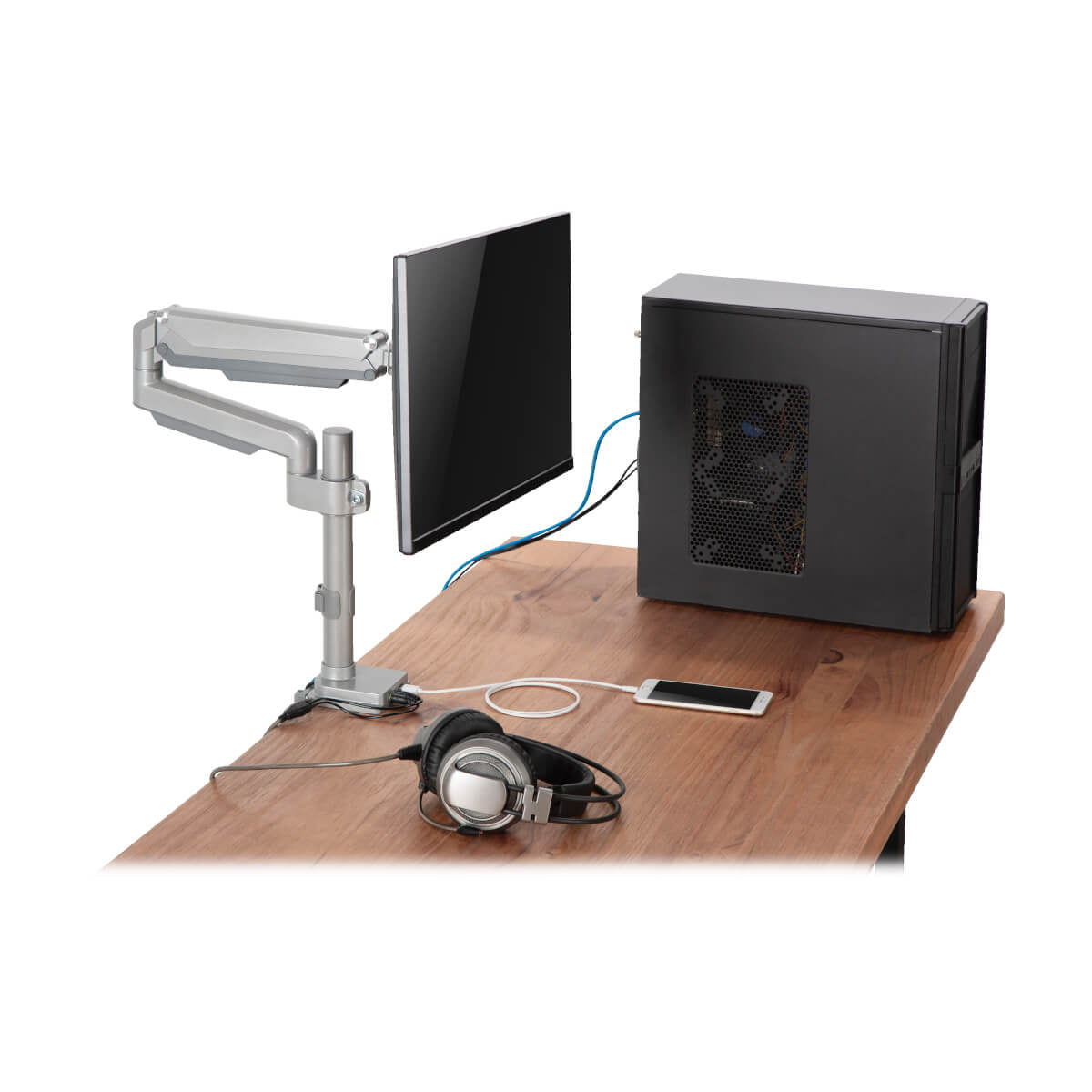 Tripp Lite DDR1732SAL soporte para monitor 81,3 cm (32") Escritorio Plata