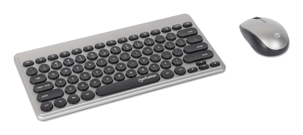 Manhattan 180795 Teclado Universal Inalámbrico RF inalámbrico Interruptor de membrana