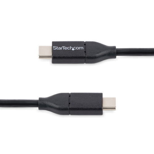 StarTech.com Cable de 0,5m USB-C de Carga - para Carga y Sincronización - PD de 60W y 3A - Cable USB 2.0 USB Tipo C de C