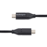 StarTech.com Cable de 0,5m USB-C de Carga - para Carga y Sincronización - PD de 60W y 3A - Cable USB 2.0 USB Tipo C de C