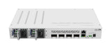 CRS504-4XQ-IN, Switch CPU 650MHz, 64MB RAM, 1 Eth 10/100, 4 QSFP28 100G, CA/CD y 802.3bt PoE-in, RouterOS