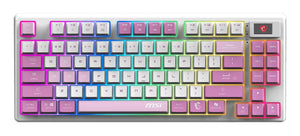 MSI FORGE GK600 TKL WIRELESS VIOLET Teclado Kailh Low-Profile White Juego Inalámbrico USB + Bluetooth