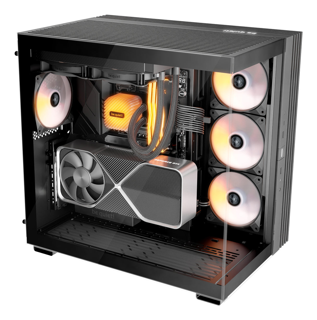 be quiet! LIGHT BASE 600 LX Black carcasas ordenador Midi Tower PC Negro ATX, micro ATX, Mini-ITX