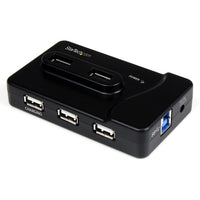 StarTech.com Adaptador Concentrador Hub Ladrón USB 6 Puertos - 2x USB 3.0 -4x USB 2.0 - 1x USB Cargador de 2A Hubs de in