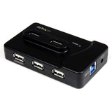 StarTech.com Adaptador Concentrador Hub Ladrón USB 6 Puertos - 2x USB 3.0 -4x USB 2.0 - 1x USB Cargador de 2A Hubs de in