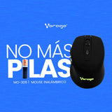 Vorago MO-306 ratón Oficina mano derecha RF inalámbrico Óptico 2400 DPI