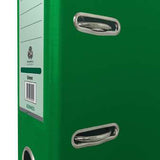 Techmakro V0311M carpeta de cartón Carta Verde, Anillo D, Almacenamiento, Cloruro de polivinilo (PVC)