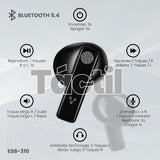 Vorago ESB-310-WH audífono y auriculare Auriculares True Wireless Stereo (TWS) Intra auditivo Llamadas/Música USB Tipo C