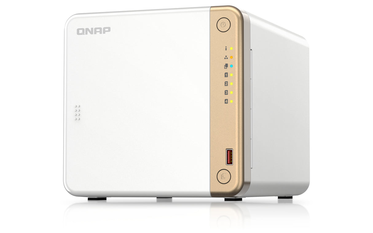 QNAP TS-462-4G Servidor 0 GB Serial ATA III 3.5,M.2,2.5 cm (3.5,M.2,2.5") 2