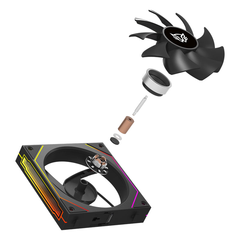 Balam Rush Eolox Link EXL95 Gabinete de la computadora Ventilador 12 cm Negro, 800 RPM, 1800 RPM
