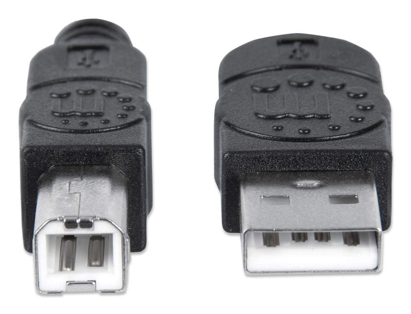 Manhattan Cable para Dispositivos USB B de Alta Velocidad Cable USB 2.0 USB A USB B Macho