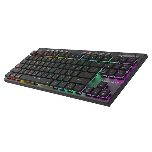 Teclado Gaming Balam Rush GK959, Retroiluminación RGB, 104 Teclas, Anti-Ghosting, Cable Trenzado