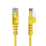 StarTech.com Cable de Red Ethernet CAT6 Delgado sin Enganches Amarillo de 10m - Cable RJ45 Snagless Slim de 28AWG - Alam