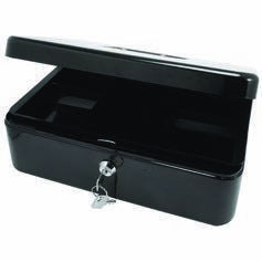 Barrilito CM2 caja para dinero en efectivo Metal Negro, 2 Teclas, 204 x 150 x 74 mm