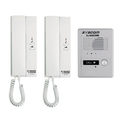 Syscom KDP-602-A/D portero automático Blanco