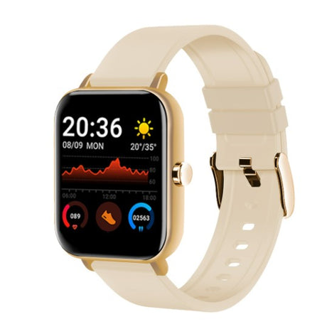Smartwatch Stylos SW2 1.69" Panel TN Compatibilidad con Android Bluetooth 4.0 Dorado con correa metálica