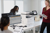 HP LaserJet Enterprise M528dn Conexiones inalámbricas Multifunction Blanco y negro Impresora, Copiadora, escáner; Doble cara