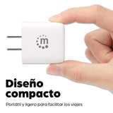 Manhattan 406291 adaptador e inversor de corriente Interior 20 W Blanco, Universal, 100 - 240 V