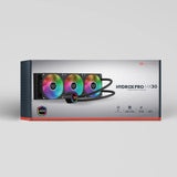 ENFRIAMIENTO LIQUIDO BALARUSH 360PRO 3VENT 120MM ARGB NEGRO BR-937344, 360mm, RGB, 3 Ventiladores