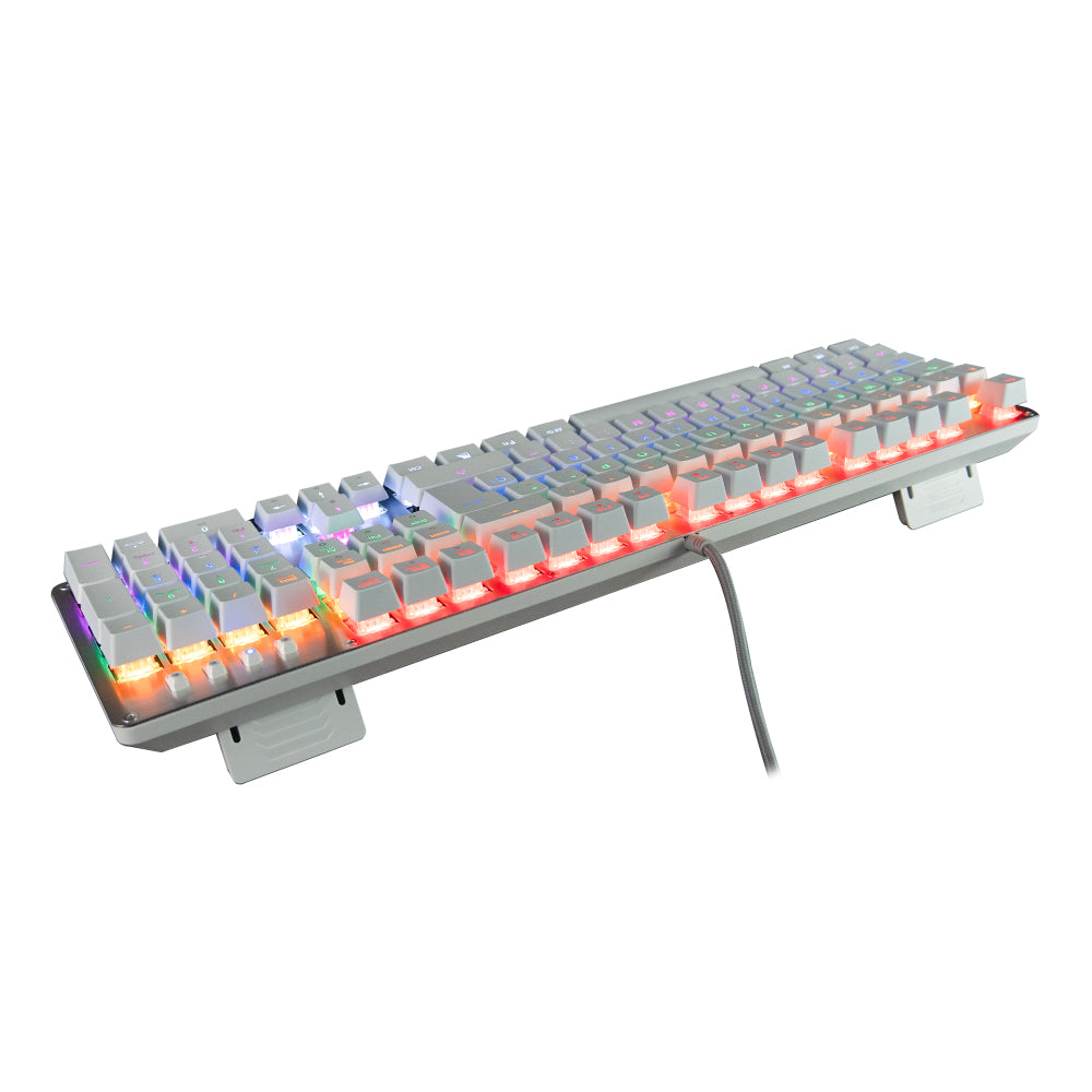 Teclado Gaming GAME FACTOR KBG400-WH-RD