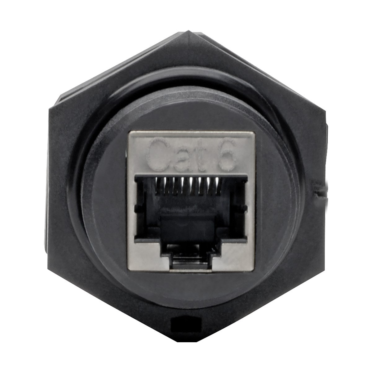 Tripp Lite N206-BC01-IND Acoplador de Mampara RJ45 para Cat5 / Cat6, Hembra a Hembra, Blindado, Industrial, Tapa Contra 