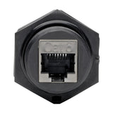 Tripp Lite N206-BC01-IND Acoplador de Mampara RJ45 para Cat5 / Cat6, Hembra a Hembra, Blindado, Industrial, Tapa Contra 