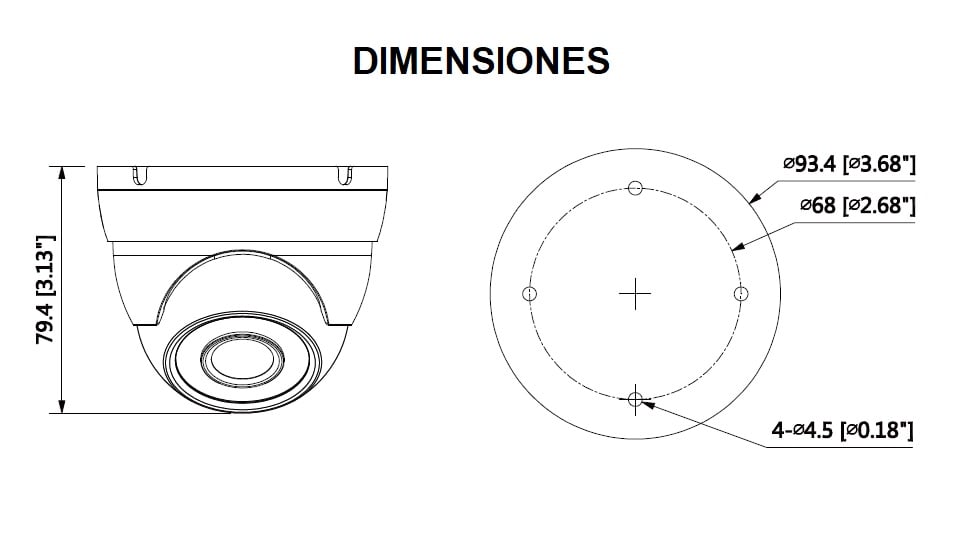 Camara Dahua Hdw1200M28 Domo Hdcvi 1080P Tvi Ahd Cvbs Smart Ir30M Ip67 FullOffice.com