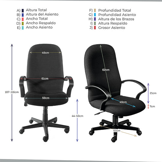 Silla ejecutiva ERGO mod. 1956 reclinabl