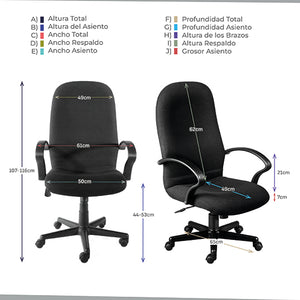 Silla ejecutiva ERGO mod. 1956 reclinabl
