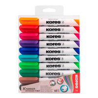 Kores 20801 marcador 10 pieza(s) Punta de cincel Multicolor