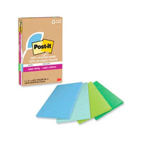 Post-It 4621R-4SST nota autoadhesiva Rectángulo Azul, Verde, Cal, Color menta 45 hojas Autoadhesivo