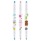 Zebra 400PSTMDB003 marcadores 3 pieza(s) Punta fina Colores surtidos Plástico
