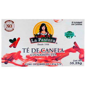 Té de canela LA PASTORA caja con 25 sobr