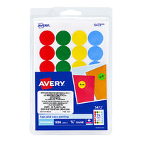 Etiqueta redonda removible AVERY tecnolo