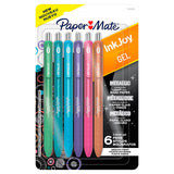 Papermate 2209485 bolígrafo de gel Medio Bolígrafo de gel de punta retráctil Colores surtidos 6 piez