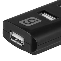 Mini hub GREENLEAF 4 puertos USB color n
