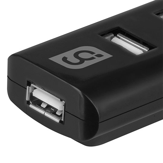 Mini hub GREENLEAF 4 puertos USB color n